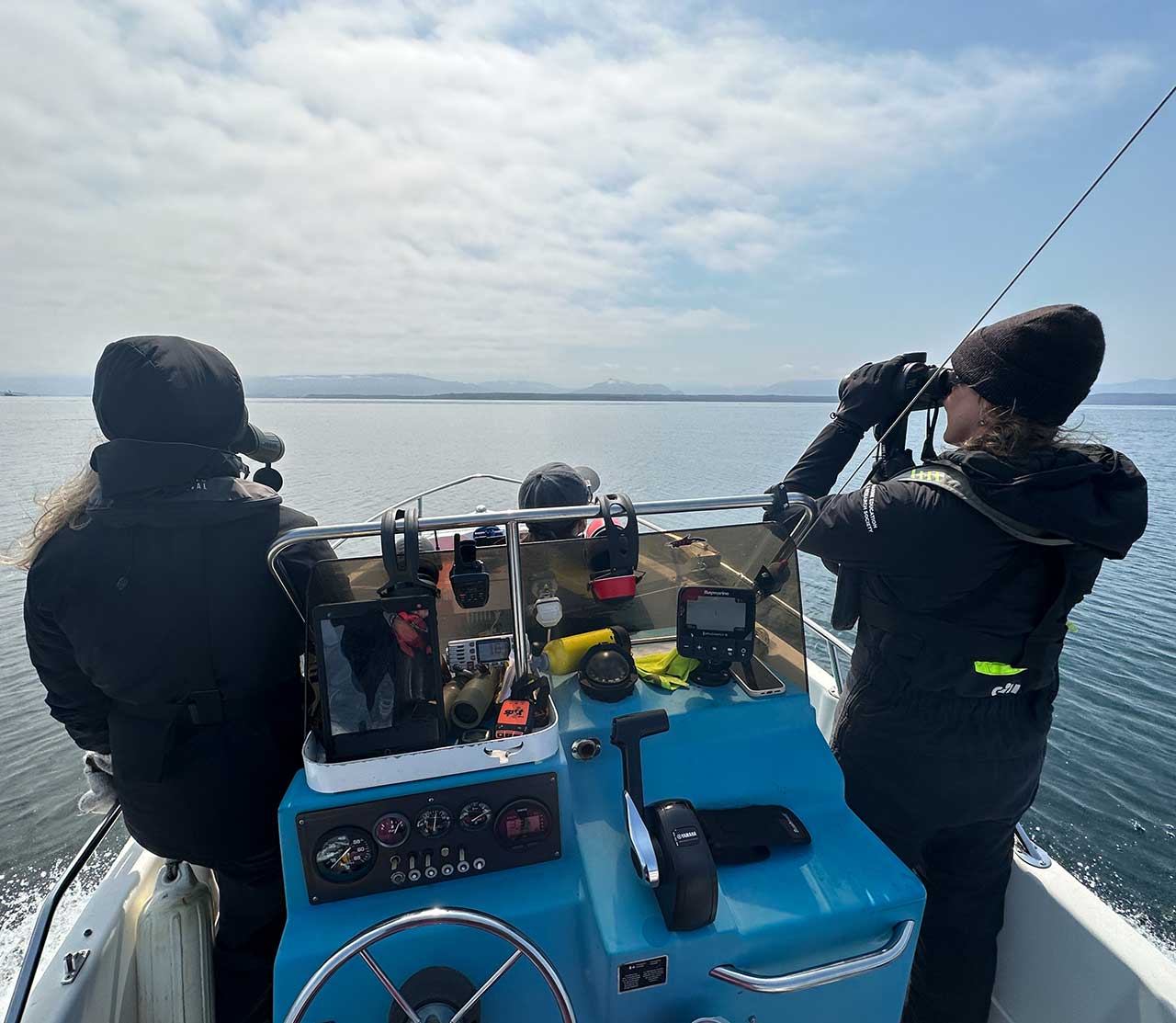 mers marine education research society people on a boat line trasect survey